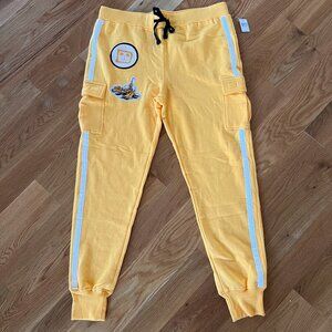 NWT Disney World 50th Anniversary 1st Vault Collection Yellow Joggers - L